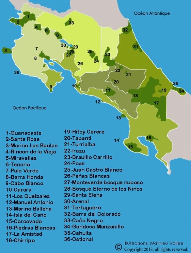 itinéraire au costa rica